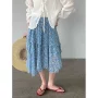 高腰碎花多层夏季半身裙