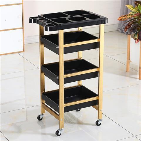 Barbería retro carro de barras carro de belleza al por mayor carro de barbería herramientas de teñido carro