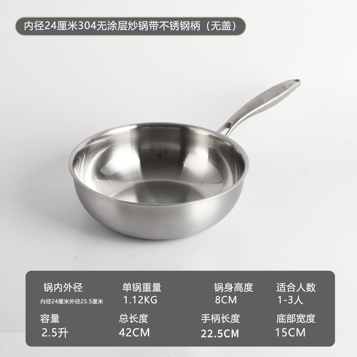 내경 24 웍(뚜껑이나 귀 없음)