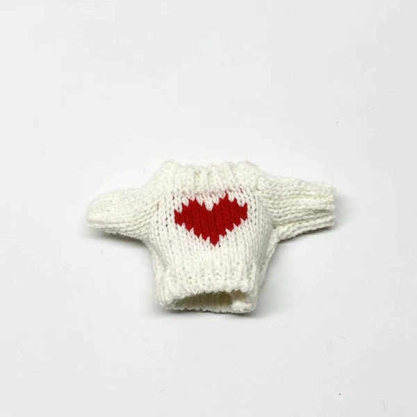 White red love sweater