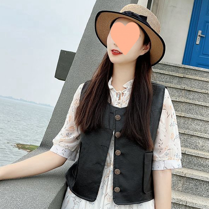 Short-Sleeved Women's 2024 Summer New Design Vest Women's Short-Sleeved Women's 2024 Summer Design Vest