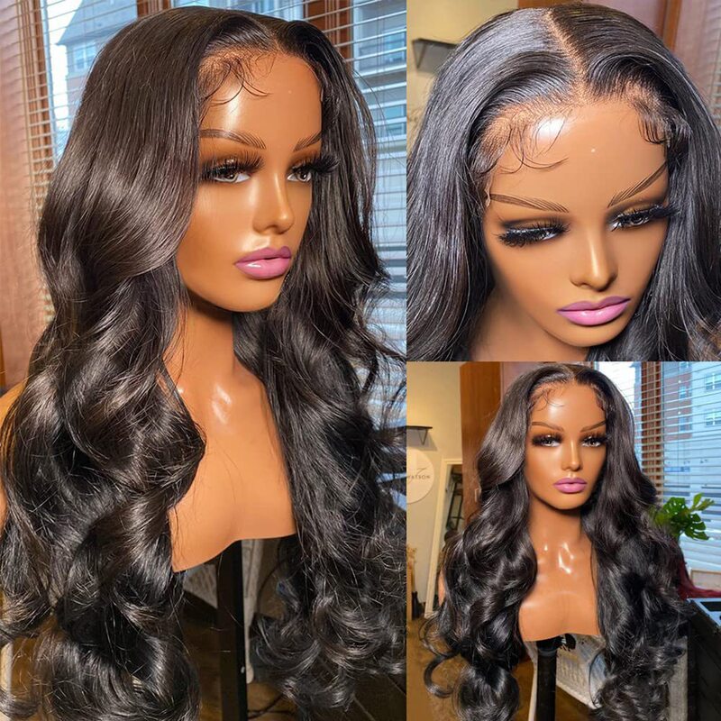 Amazon Middle-Part Large Wave Full Wig Long Curly Lace Front Wig with Mesh 30inch in Stock