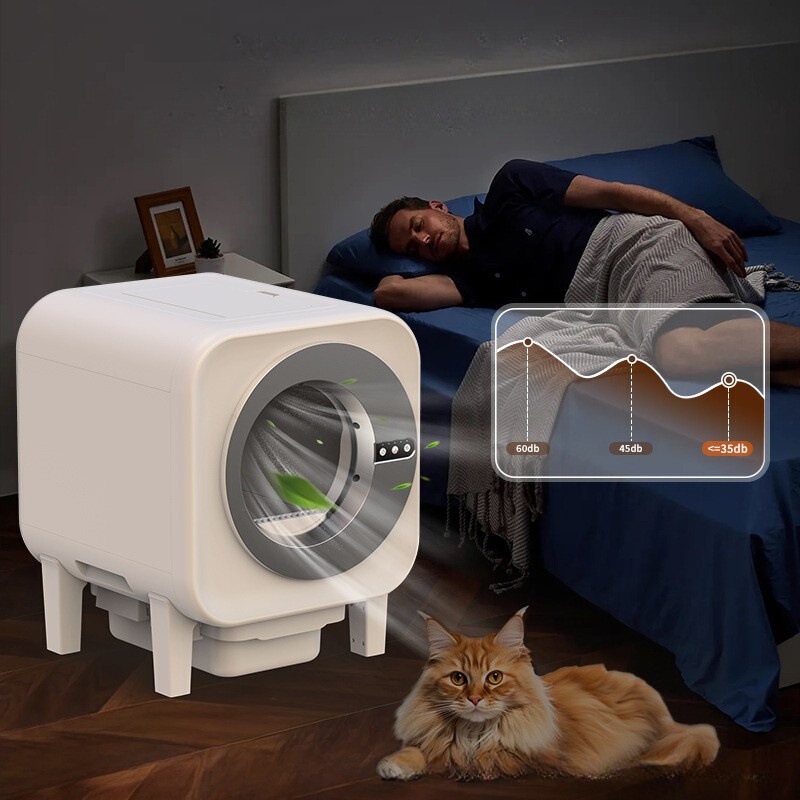 全自动智能猫砂盆开放式号封闭式便仓缅因猫矮脚猫小猫铲屎机|undefined