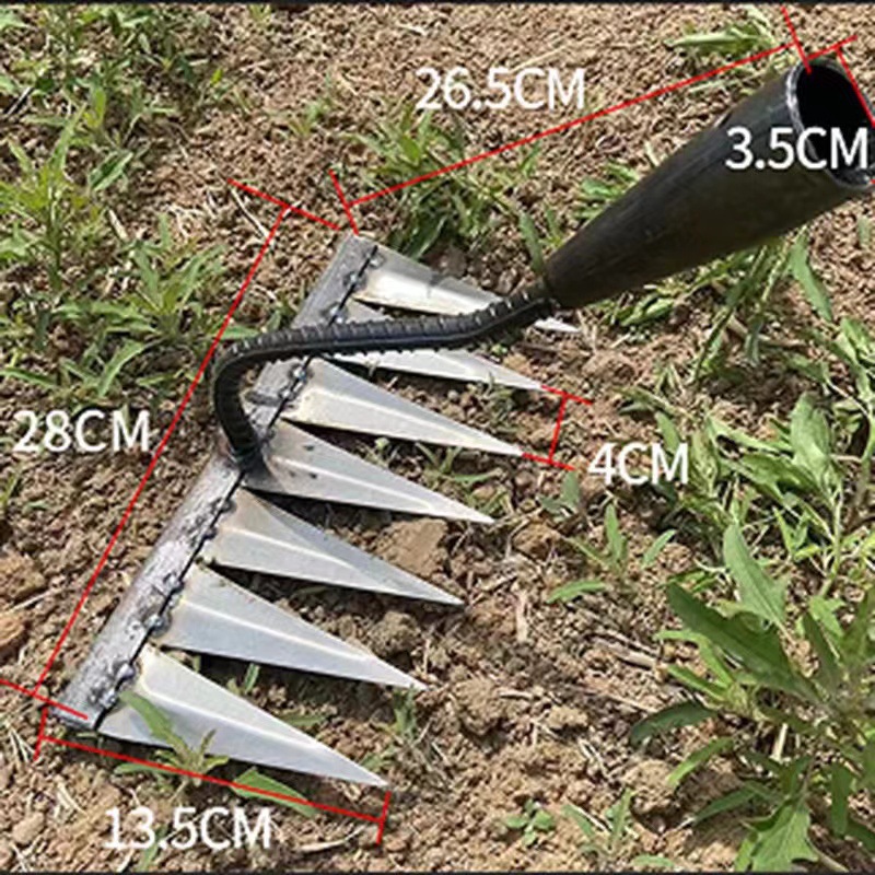 Seven-tooth nail rake*multi-tooth*40*20*26