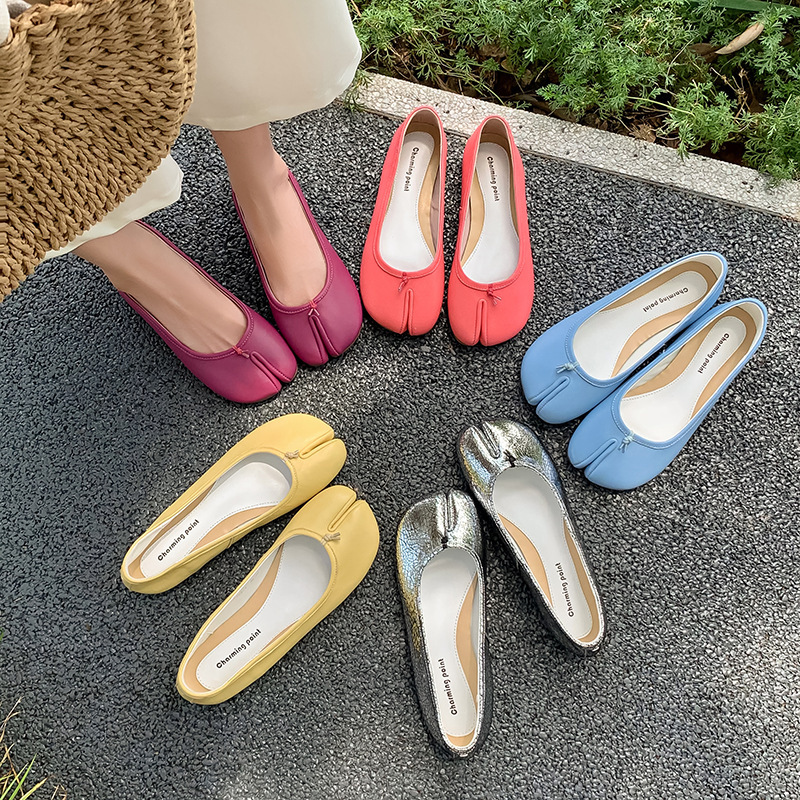 Elegant fashionable comfortable shoes low-cut flat
