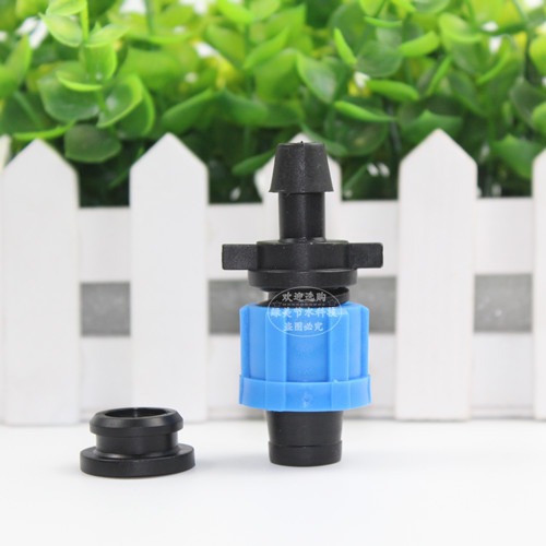 16mm riego por goteo con cerradura de bypass con válvula de polipas de tipo I con parche de inserción en tierras de cultivo tipo laberinto de tubería de riego por goteo