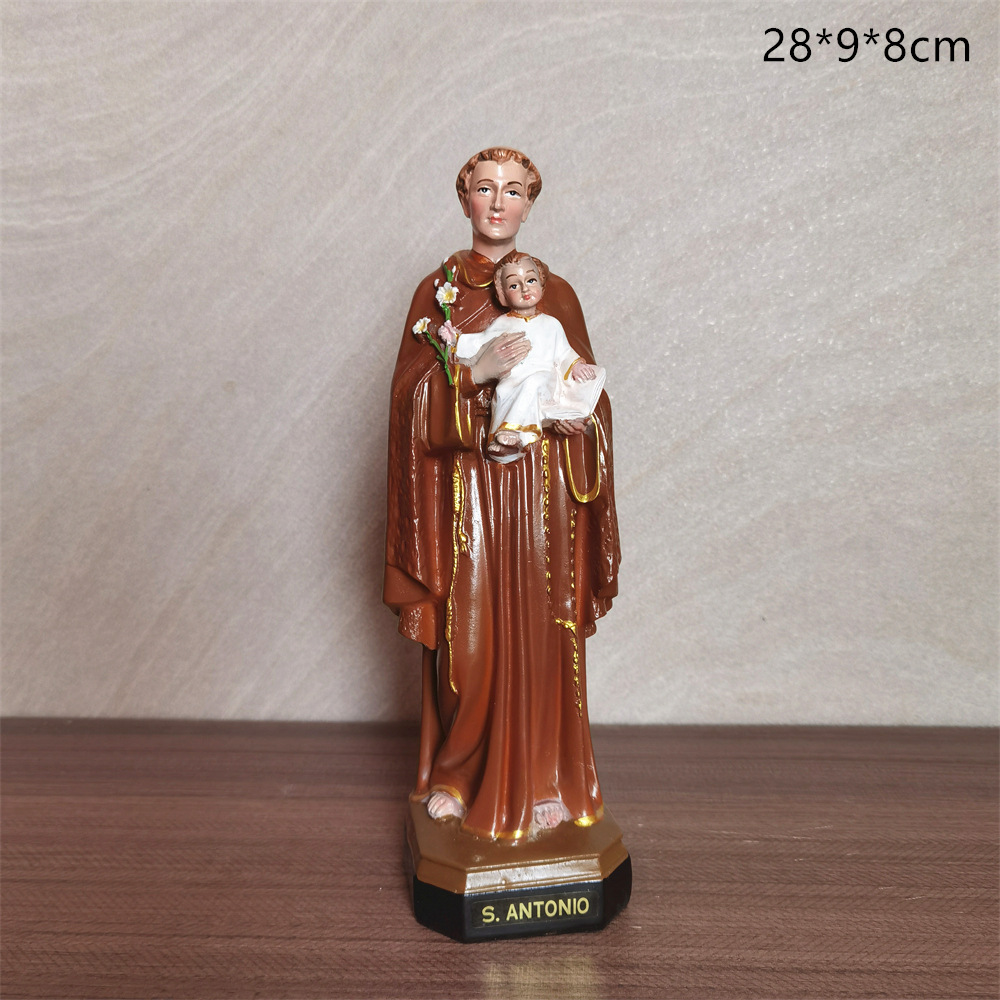 Envío gratis 30cm decoración artesanal estatua de luz de Joseph Wang decoración de figura de la familia sala de estar