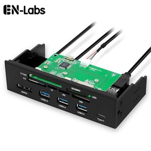 Multifunctional Built-In Usb3.0 Card Reader Optical Drive Slot Front Chassis Panel E-Type-C Hub