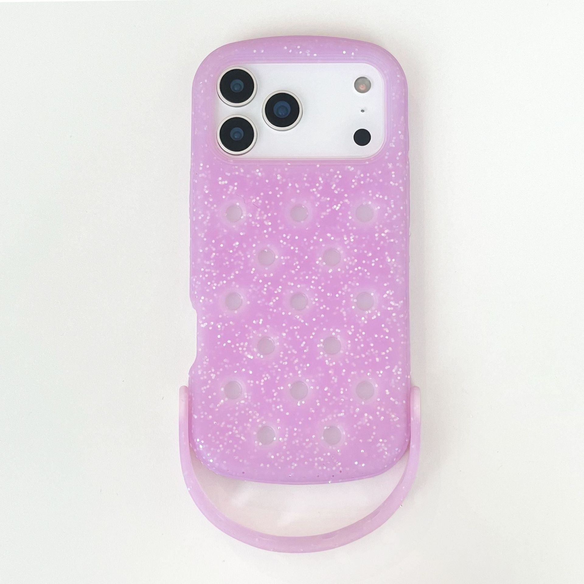 Aplicable para iPhone17ProMax zapatillas agujero agujero estuche de teléfono celular disipación de calor silicona protector a prueba de caídas Apple 17Pro