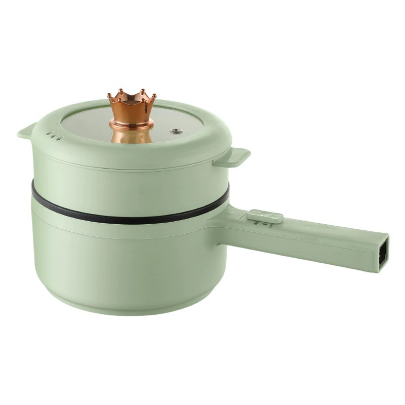 Многофункциональный антипригарный студенческий общежитие с длинной ручкой, бытовой электрический горячий горшок, мини-пароварка, одинарная двойная электрическая кастрюля