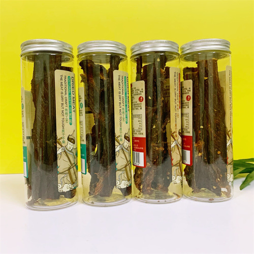 Zhengjiang Dried Pork 78g Canned Natural Flavor Spicy Flavor Pork Jerky Dried Pork Ready to Eat Open Can One Box 15 Cans