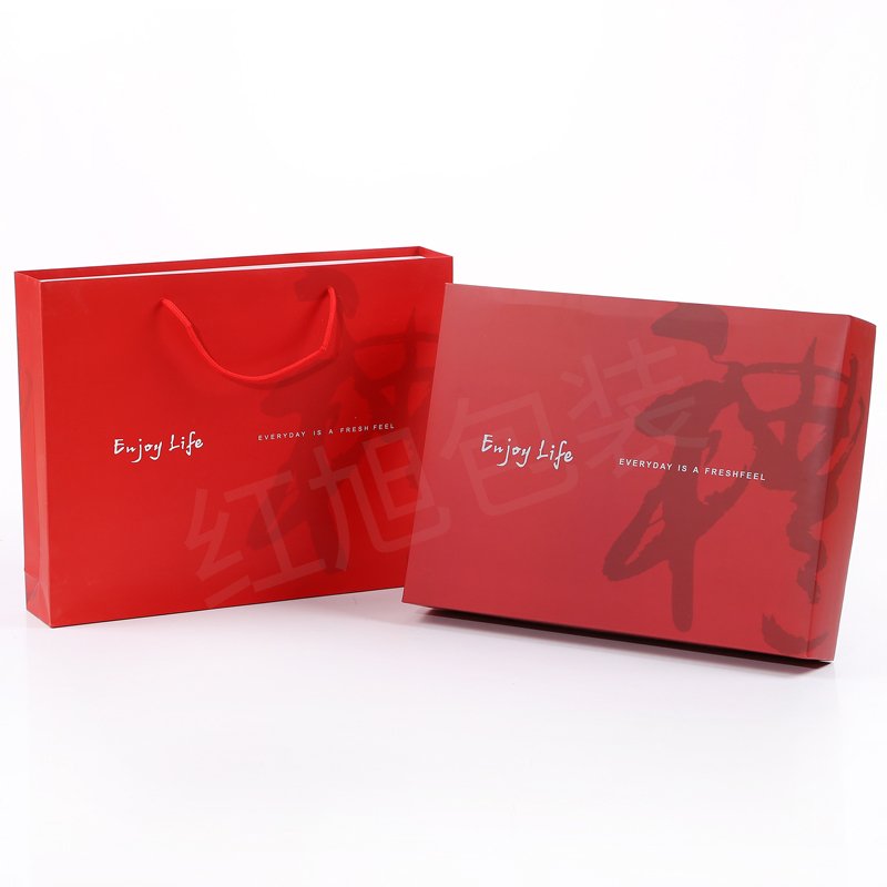 Toallas de baño de tres piezas caja de embalaje vacía caja de regalo de boda caja de regalo portátil de ventana abierta