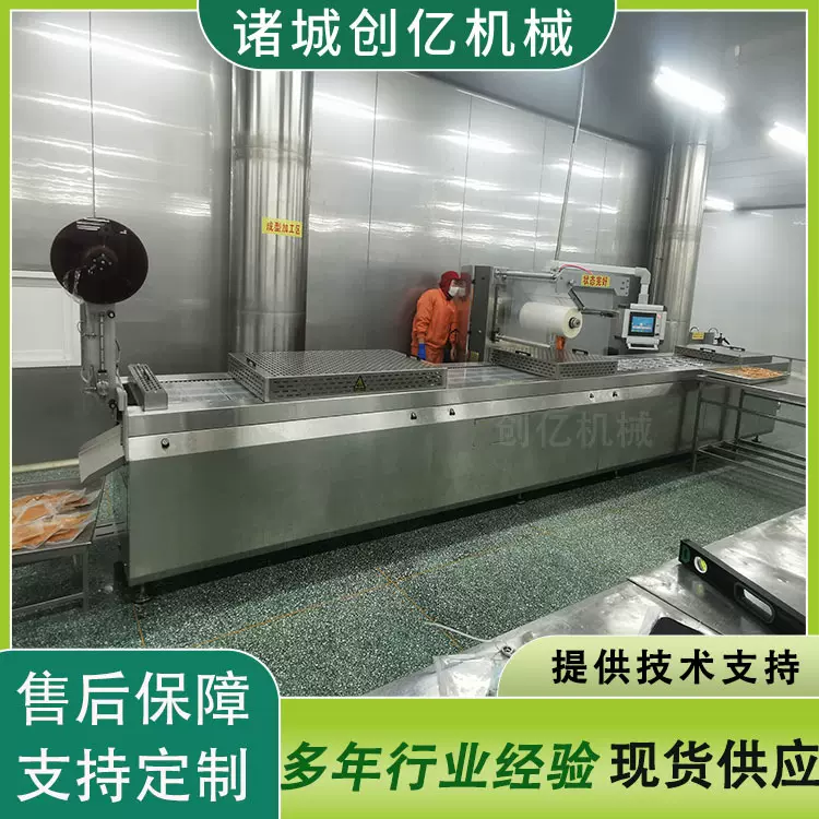 拉伸膜真空包装机 牛肉干全自动包装设备 小咸菜休闲食品包装机
