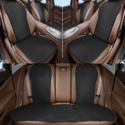 Four Seasons Pad | car seat cushion for all seasons - ultra-thin-and-breathableseven-piece-set-for-the-whole-car-noble-black-clean-labelno-logo