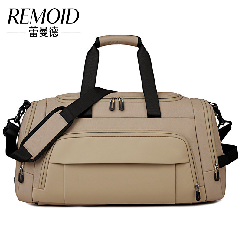 Cross-Border Large-Capacity Sports Travel Bag Oxford Cloth Multi-Functional Portable Backpack Single Shoulder Bag Men's Gym Bag with Printed Logo
