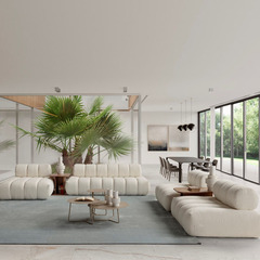 北歐現代直排鋼琴鍵組合沙發意式簡約網紅侘寂羊羔絨沙發模塊拼接