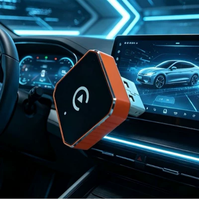 Overseas Car Upgrade Gadget: Turn the Original Wired Carplay into Wireless, Instantly Connecting Apple and Android (Simsiz CarPlay və Android Auto)