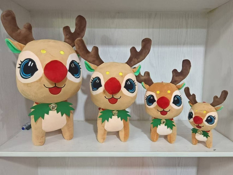 漫画クリスマスシリーズ雪だるまぬいぐるみヘラジカ人形クリスマスツリー装飾品人形会社ギフト装飾|undefined