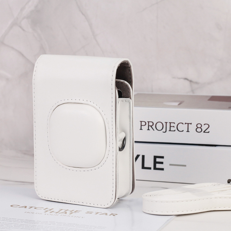 Amazon Suitable for Fuji Leather Case Polaroid Mini Liplay Camera Bag Retro Protective Cover Pu Camera Bag