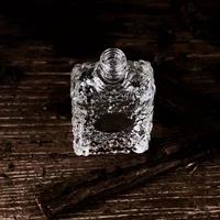 Квадратная мини-хрустальная стеклянная бутылка 125 мл небольшой емкости виски винная бутылка бренди винная бутылка водка винная бутылка