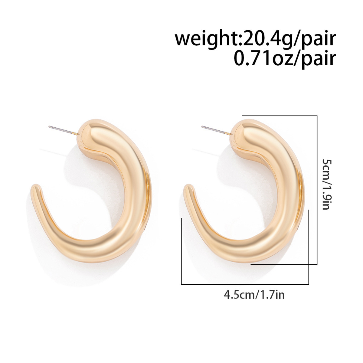 15g Weight Alloy Ear Needle Material Earrings Classification 1 Pair Quantity Holiday, Travel Occasion CCB, Alloy Material Geometric Pattern Women's Gender Plating Design Casual, Elegant, Lady Style 1 Pair Casual Elegant Lady Geometric Plating CCB Alloy Earrings 43
