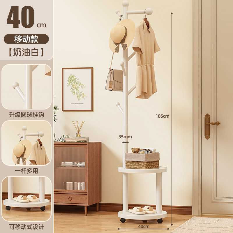 SP 원형 이동식 옷걸이 화이트