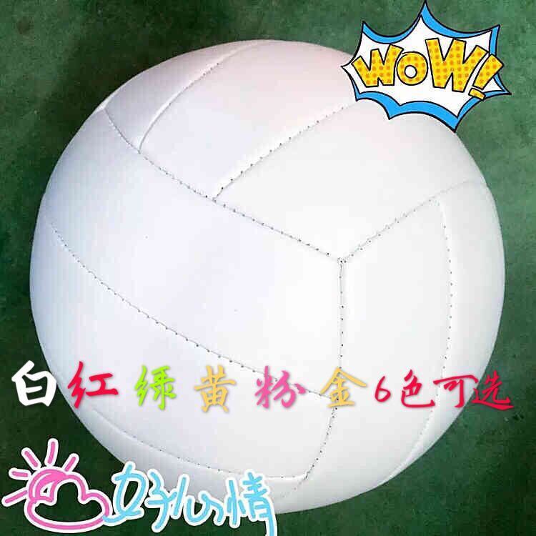 No. 5 Men's and Women's Pure White High School Entrance Examination Volleyball Junior High School Students Soft Painting Ball Student Training Professional Signature Direct Sales