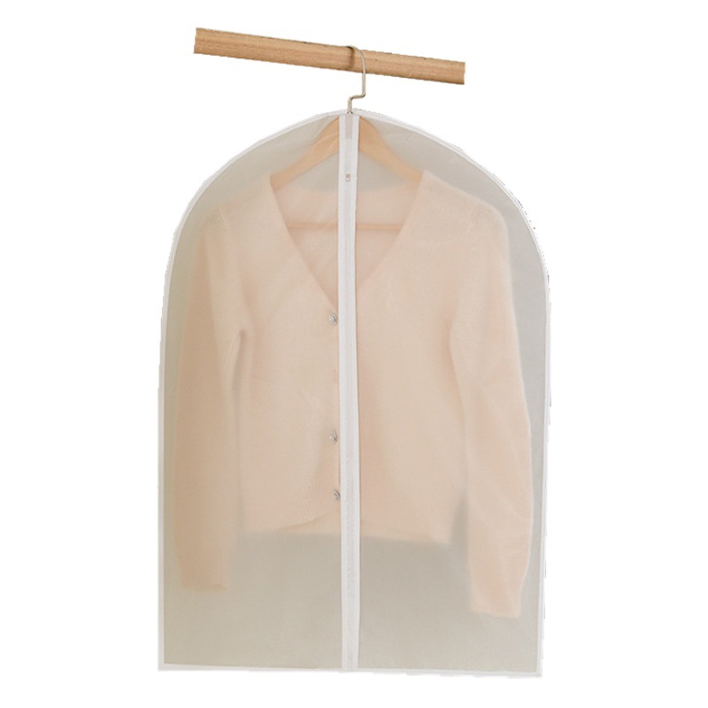 Ropa cubierta de polvo hogar transparente impermeable abrigo traje cubierta lavable ropa de almacenamiento de ropa cubierta de polvo al por mayor