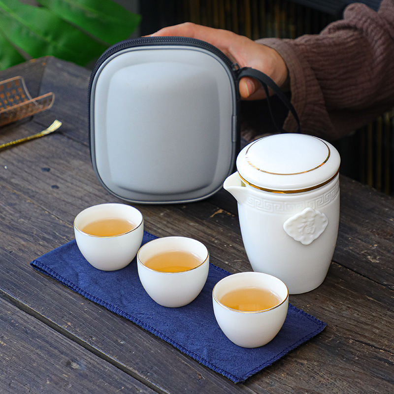 Handheld tea set for traveling