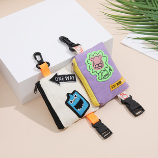 New Trendy Brand Coin Purse, Portable Mini Small Hanging Bag, Card Holder, Practical Waist Bag Storage, Key Bag, Earphone Id Bag