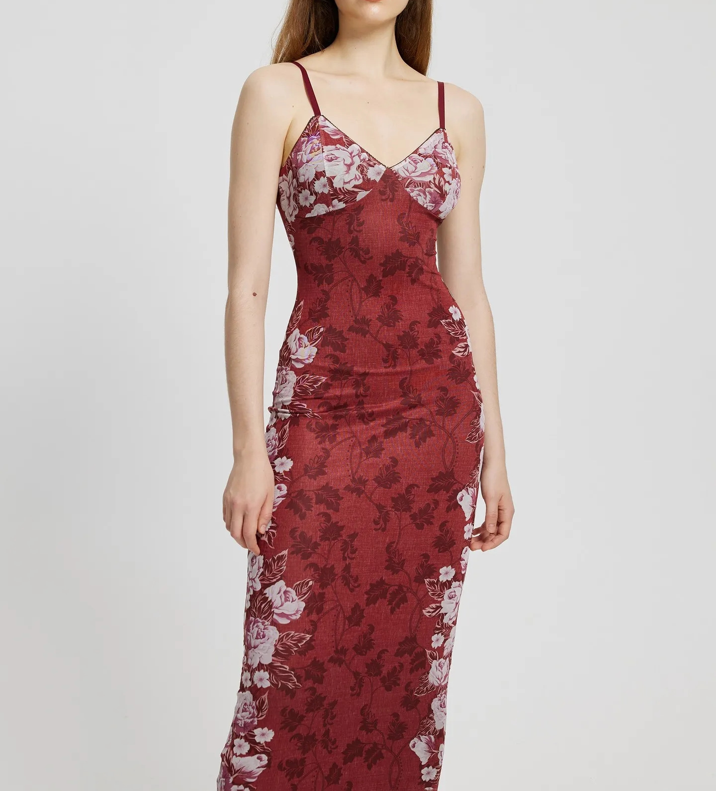 2026 Summer New Women's Clothing European And American Retro Printing High-end Suspender Dress Evening Dress_ecoleips.com