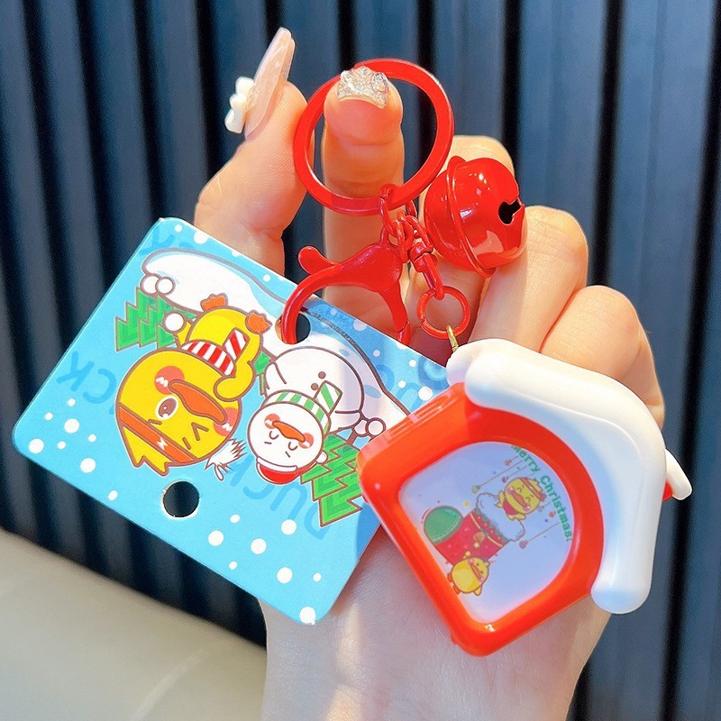正規版授権元気小黄鴨キーホルダー学生カバンストラップ玩具自動車キーチェーン小プレゼント卸売り|undefined
