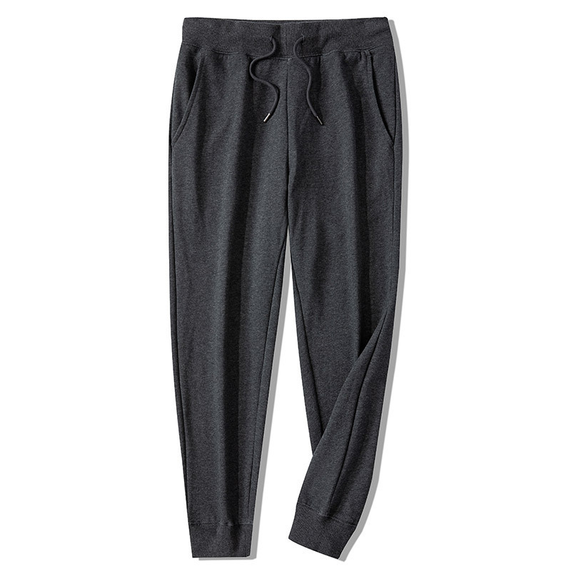 Men's pants winter casual pants men's ankle-tied sweatpants mid-waist loose all-match solid color simple pants autumn and winter men's casual Men's pants winter casual pants men's ankle-tied sweatpants mid-waist loose all-match solid color simple pants autumn and winter men's casual