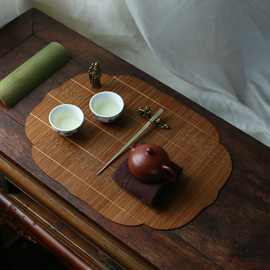 2021新款 竹编茶垫  茶席 主人席 日式禅意榻榻米茶道茶具配件