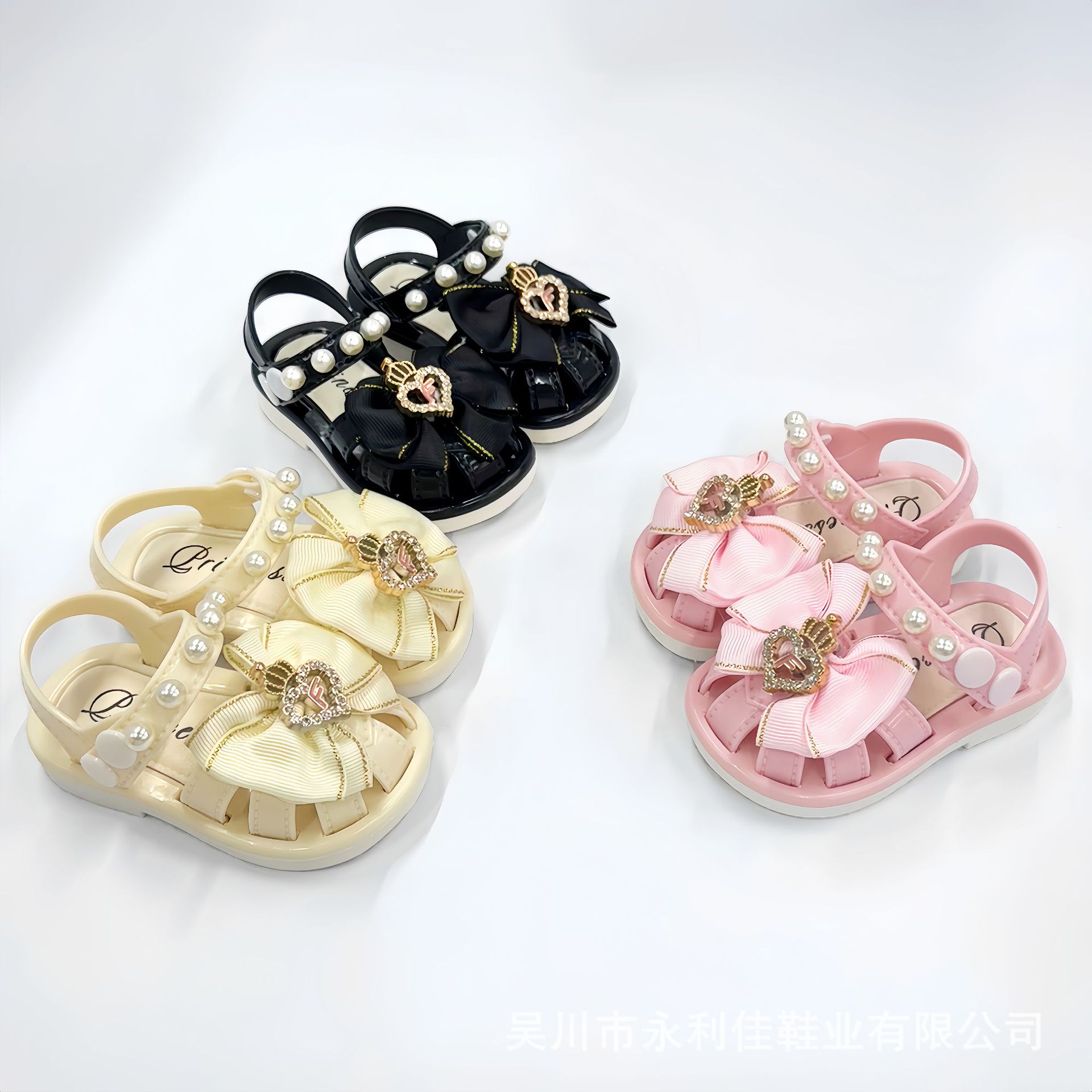 Sandalias de verano para niñas bebés bolsas de fondo suave zapatos de bebés pequeños fabricantes directos al por mayor comercio exterior comercio electrónico