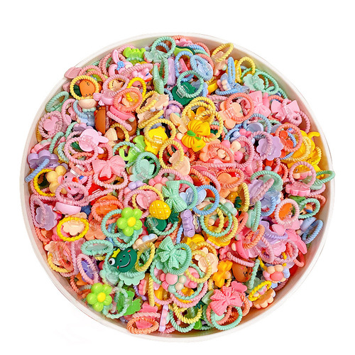 Cross-border wholesale baby hair ties that do not hurt hair, cute cartoon headwear, baby rubber bands, high elastic ropes, children's small hair ropes