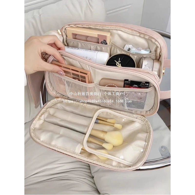 Женская косметичка большой вместимости, портативный органайзер для макияжа Travel Ins 2024 New Trend.