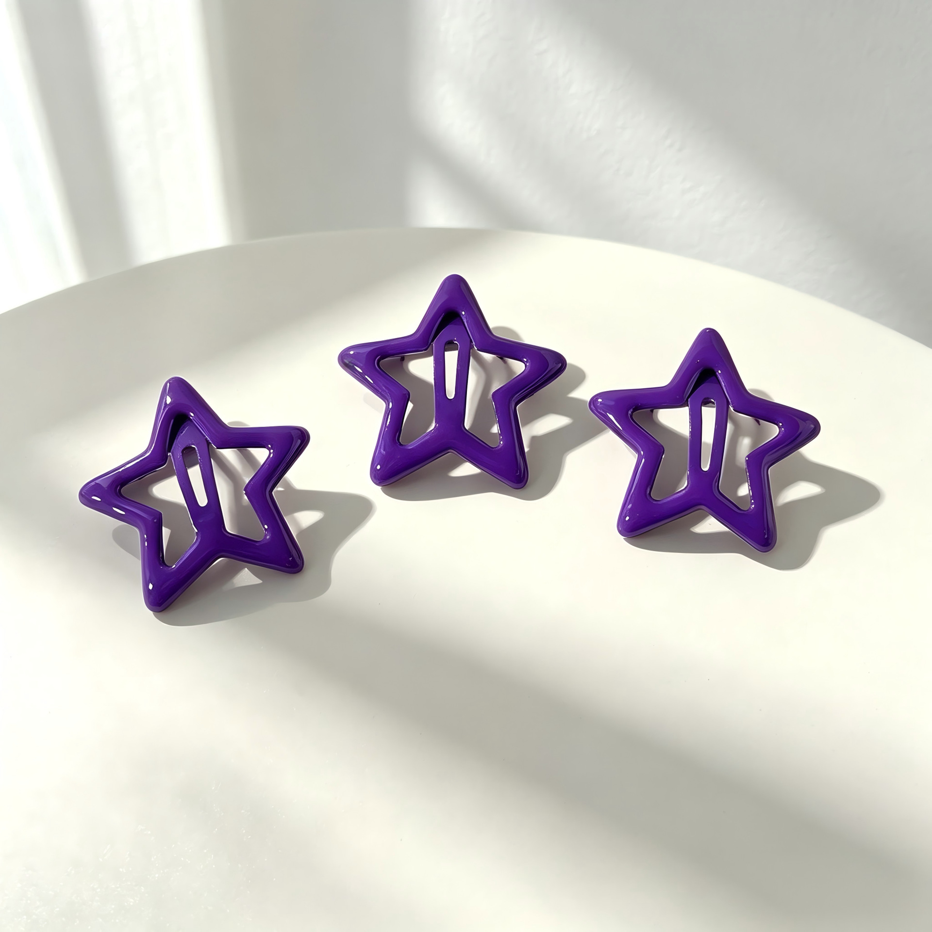 Pin de cabello de pentacos dopamina color y2k estrella pin de cabello de borde pin de cabello BB pin de cabello para niños pecado pin de cabello personalizado