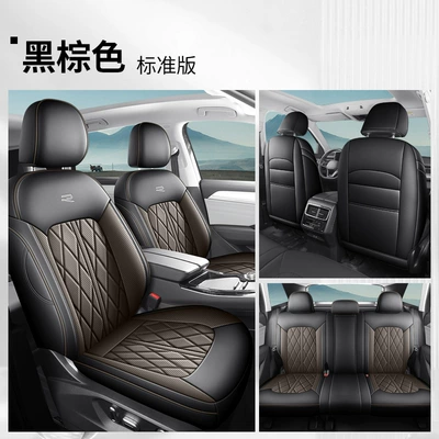 Volkswagen Touring Car Seat Cover, Universal Modelə uyğun (Original) oturacaq örtükləri - black-and-brown-all-inclusive-five-seater-standard-version-public-oversight