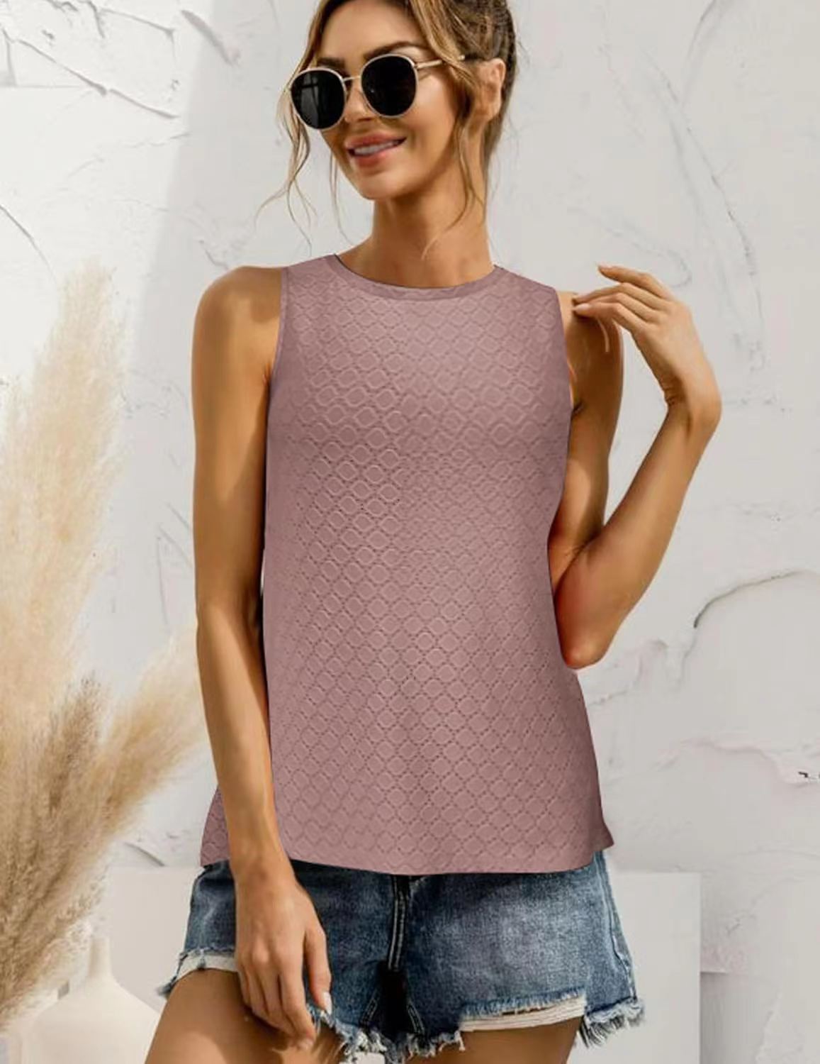Women's Round Neck T-shirt For Spring And Summer Casual Wear_voghion.com