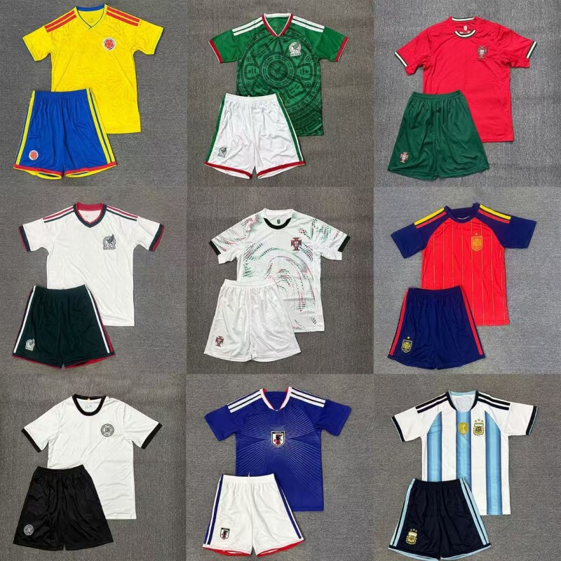 2026 World Cup Jerseys Argentina France Brazil Portugal Germany Usa Mexico Canada Children's Football Uniform Set 2026 World Cup Jerseys Argentina France Brazil Portugal Germany Usa Mexico Canada Children's Football Uniform Set