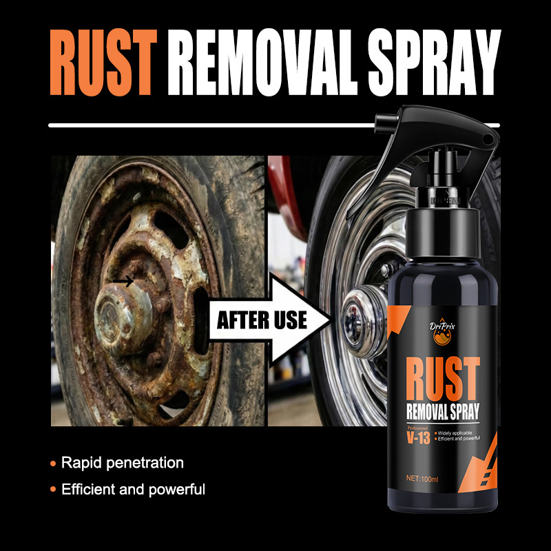 Ryekew Wheel Rust Removal Cleaning Spray, Decontamination, Polishing and Maintenance of Wheel Hubs, Car Wheel Cleaning Agent