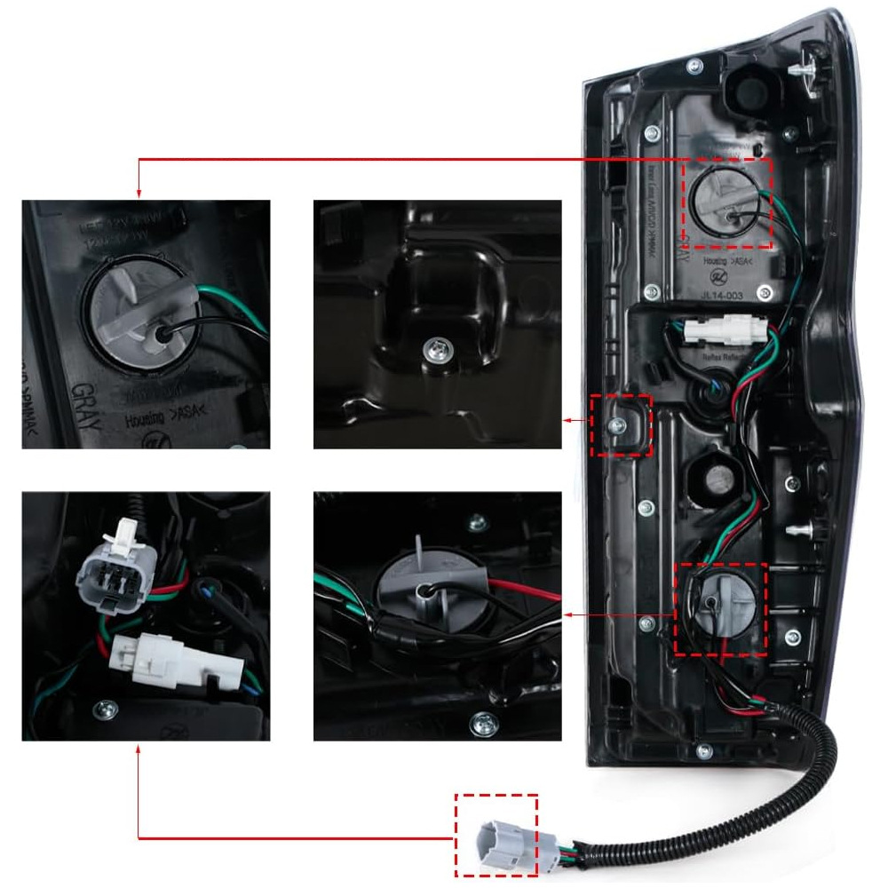 Suitable for Isuzu D-Max 20-23 Models Rear Tail Light Semi-Assembly, Brake Light, Reversing Light, Turn Signal Light