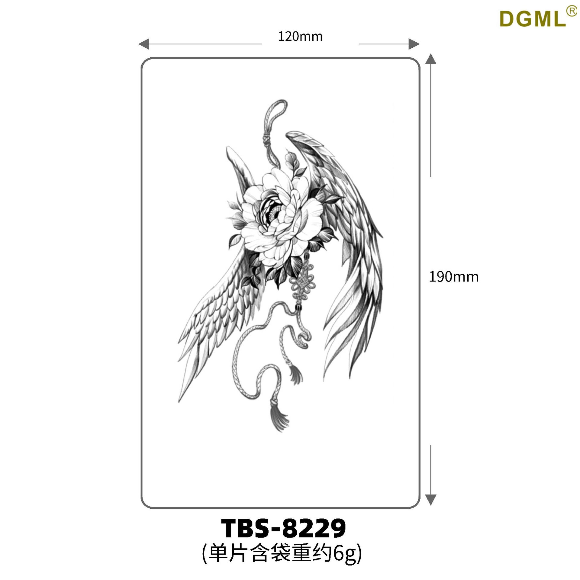 Pegatinas de tattoo se pueden fijar letras flor brazo tatuaje dibujos animados transfronterizo tatuaje pegatinas europeo y americano bronceado completo Volver al por mayor tatuaje