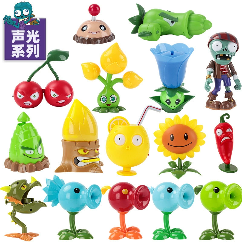 Коллекционная фигурка игрушки (Plants vs. Zombies), световые и звуковые варианты, набор смешанных персонажей, 0.8 кг