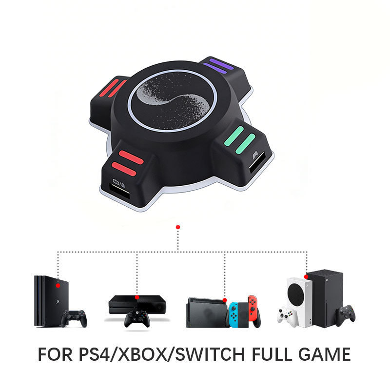 Game Console Keyboard and Mouse Converter Compatible with Ps4/Xbox/Switch, Keyboard and Mouse Adapter, Gaming Peripherals