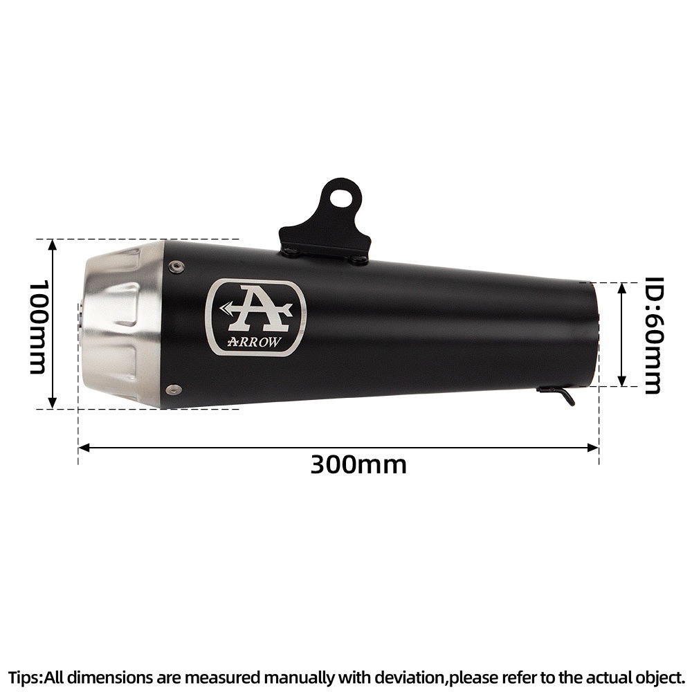 Motorcycle modified exhaust pipe ARROW Wrigley muffler back pressure tail section universal exhaust pipe CM500/vn650