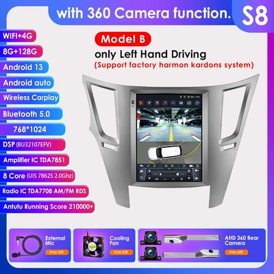 DVD Navigation, Outback 9.7inch Vertical Screen - model-b-with-360-camera-8128g-wifi4g-lte-version-7862-carplay-eight-core-97inch-for-subaru-outback