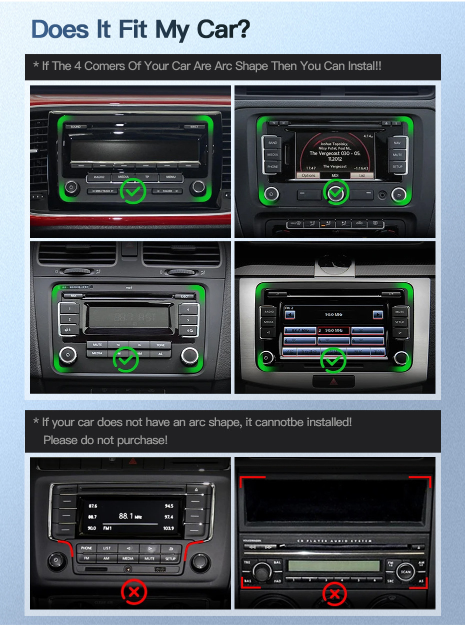 Suitable for Skoda Roomster, Fabia, Yeti, and Yeti Travel Edition Car Central Control Screen Reversing Image Navigation