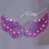 Purple angel wings